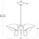 Keaton 3 Light 24.5 inch Polished Nickel Pendant Ceiling Light