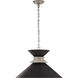 Chapman & Myers Alborg 1 Light 24 inch Antique Nickel Stacked Pendant Ceiling Light in Matte Black, Large