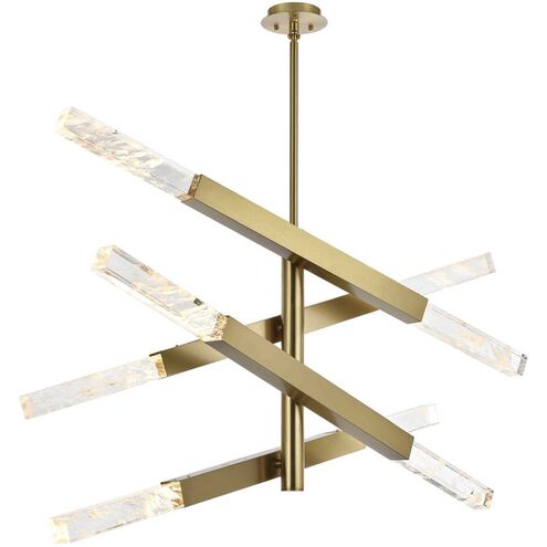Ari 8 Light 13.5 inch Satin Gold Pendant Ceiling Light