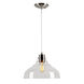 Signature 1 Light 12 inch Brushed Nickel Mini Pendant Ceiling Light