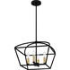 Concho Bay 4 Light 16 inch Matte Black Pendant Ceiling Light