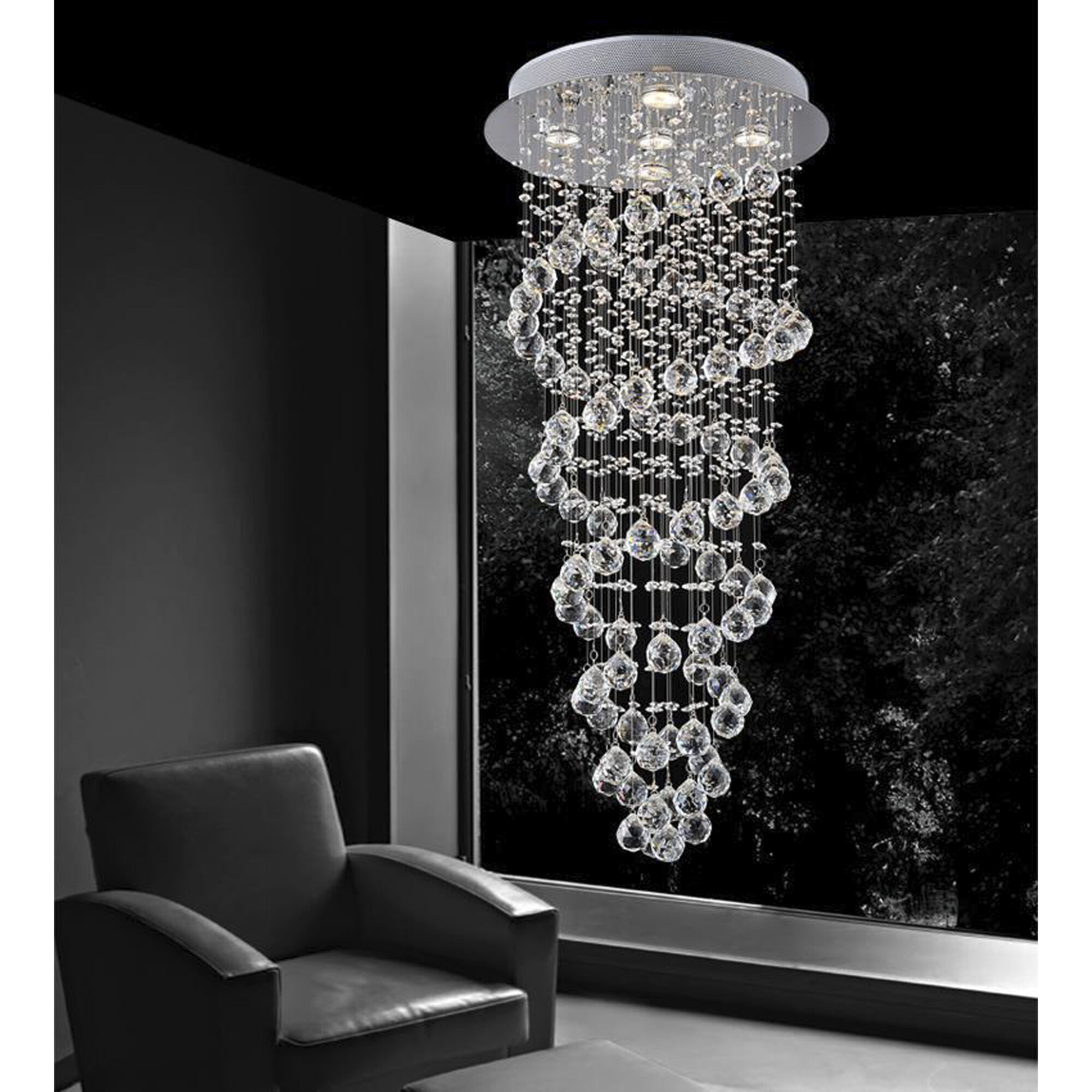 Spiral 5 light ceiling fitting clearance
