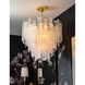 Glacier 8 Light 21 inch Clear Chandelier Ceiling Light, Small