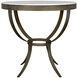 Byron 30 X 30 inch Aged Brass Side Table