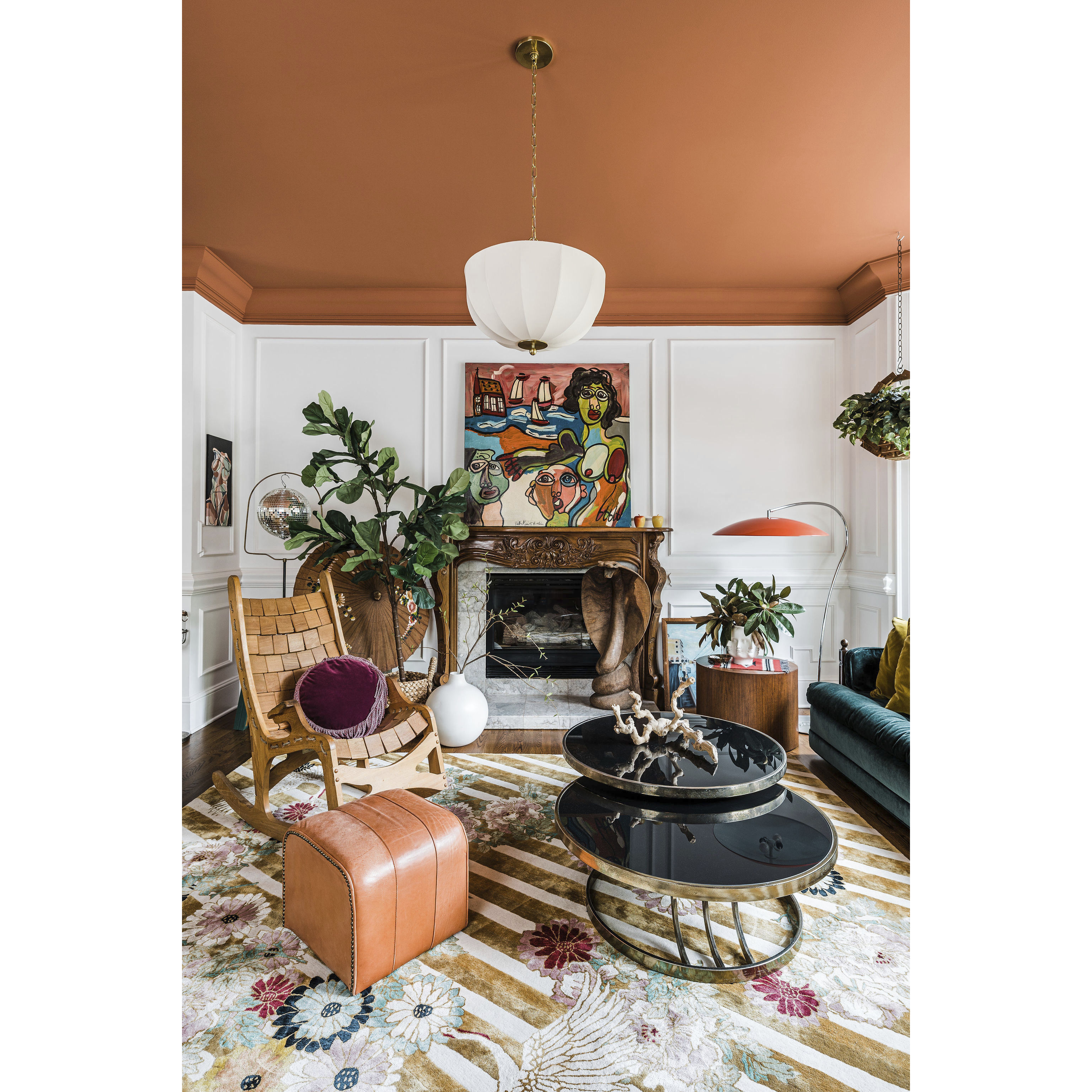 Meshelle 1 Light 20.25 inch Aged Brass Pendant Ceiling Light