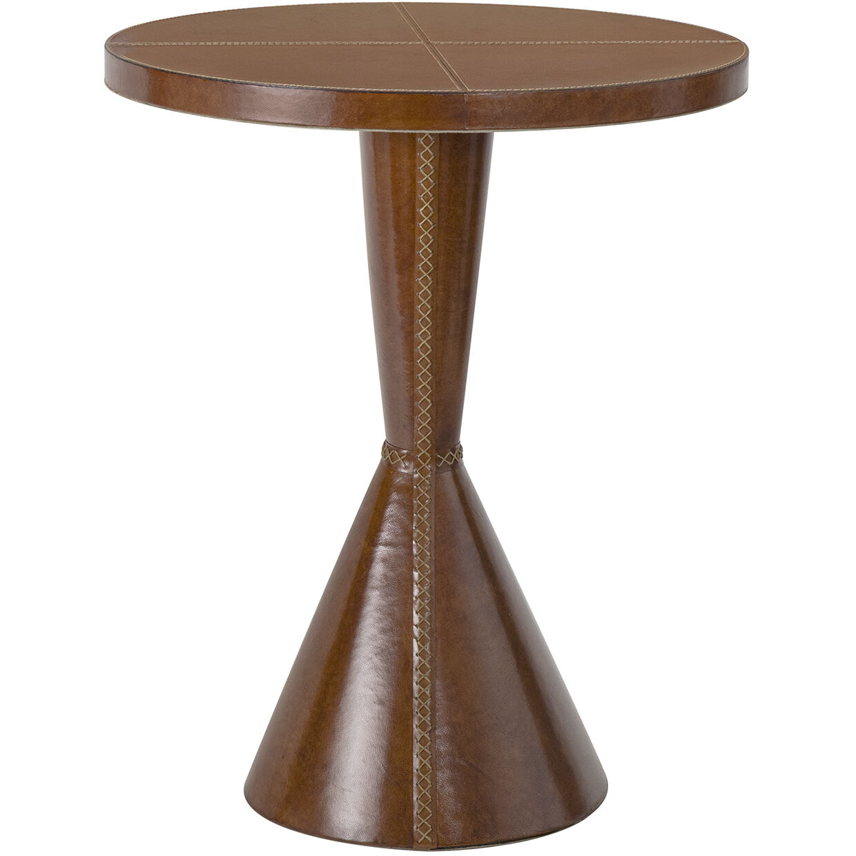 Gabe 22 X 18 inch Cognac Accent Table