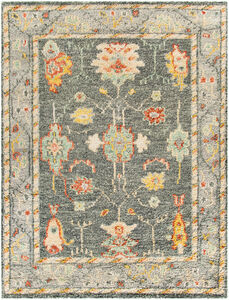 Marrakech 120 X 96 inch Charcoal Rug in 8 x 10, Rectangle