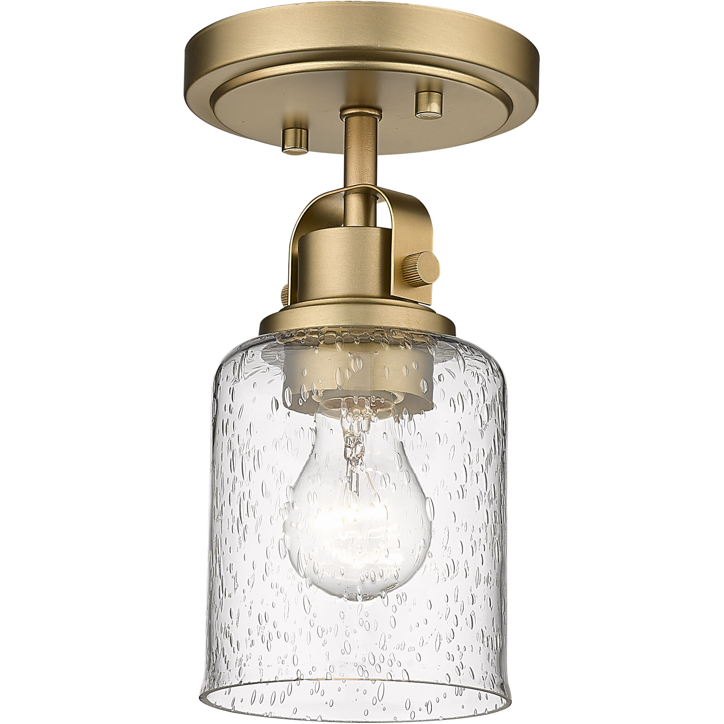 Kinsley 1 Light 5.25 inch Heirloom Gold Flush Mount Ceiling Light in Heritage Gold