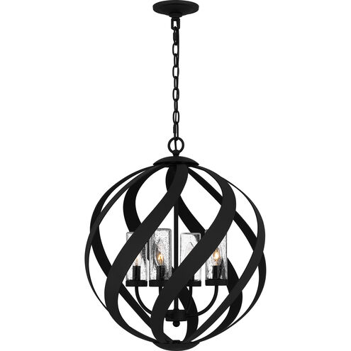 Blacksmith 4 Light 19.5 inch Earth Black Outdoor Pendant