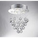 Canada 3 Light 12 inch Chrome Flush Mount Ceiling Light