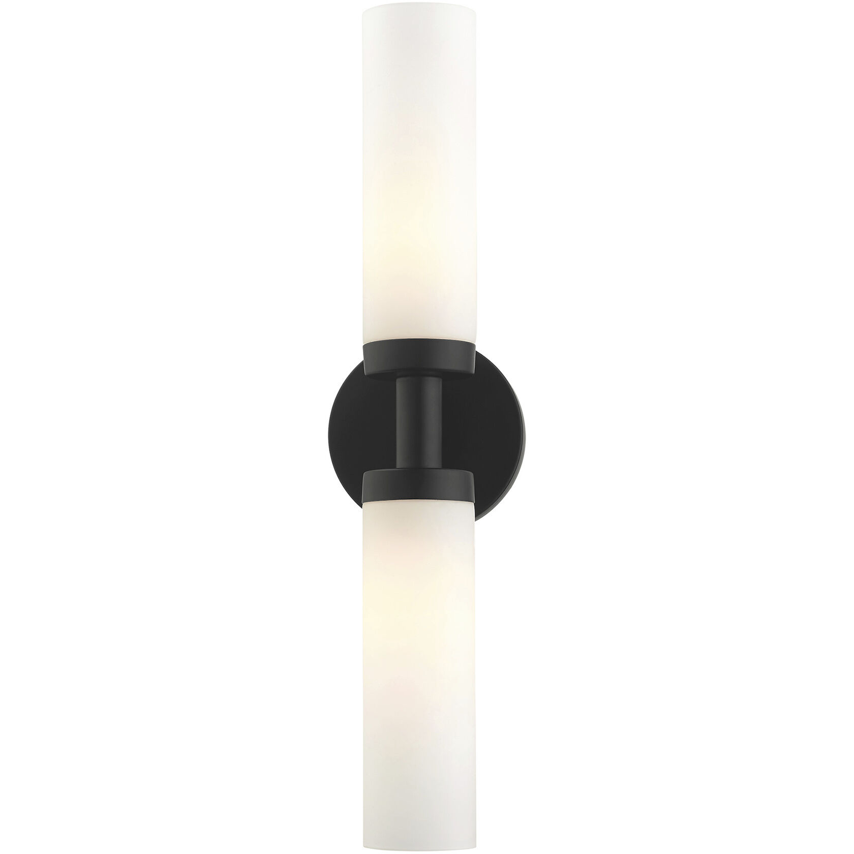 Aero 2 Light 18 inch Black ADA Vanity Sconce Wall Light