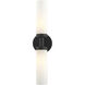 Aero 2 Light 18 inch Black ADA Vanity Sconce Wall Light