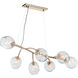 Vine 7 Light 49.3 inch Soft Gold Pendant Ceiling Light
