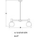 Marshall LED 27 inch Matte Black Chandelier Ceiling Light