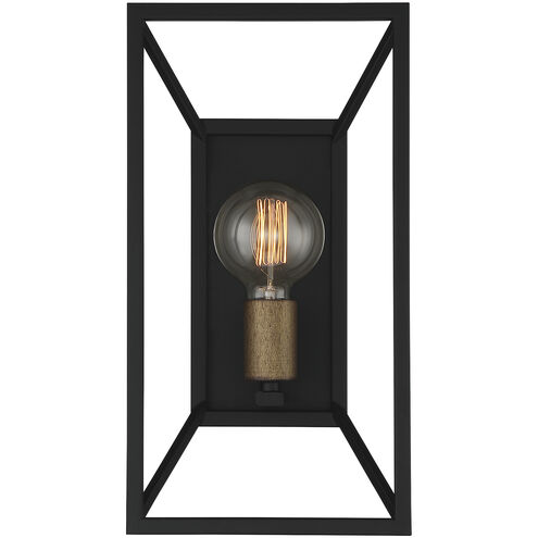 Within 1 Light 8 inch Matte Black Wall Sconce Wall Light