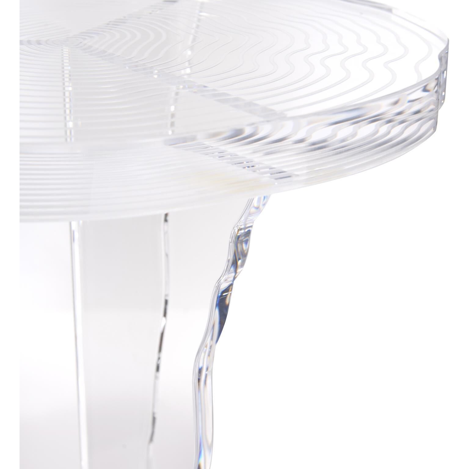 Chambord 24 X 18.25 inch Clear Side Table