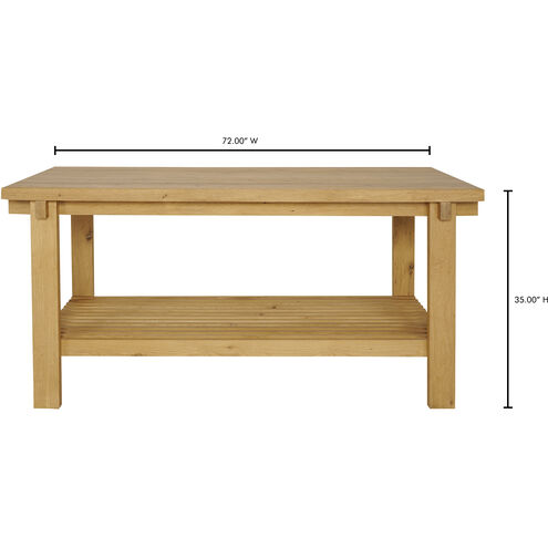 August Natural Counter Table, Large