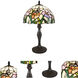Pazio Floral Butterfly 20 inch 75.00 watt Dark Coffee Table Lamp Portable Light