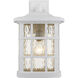 Stonington 1 Light 17 inch Fresco Outdoor Wall Lantern in White Lustre