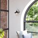 Galena LED 9.5 inch Matte Black and Satin Nickel Bathroom Light Wall Light in 1