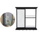 Anita 26 inch Black Wall Shelf