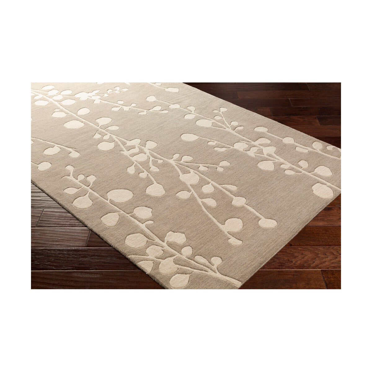 Athena 132 X 96 inch Taupe/Ivory Rugs