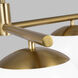 ED Ellen DeGeneres Lune 3 Light 27.38 inch Burnished Brass Semi-Flush Mount Ceiling Light