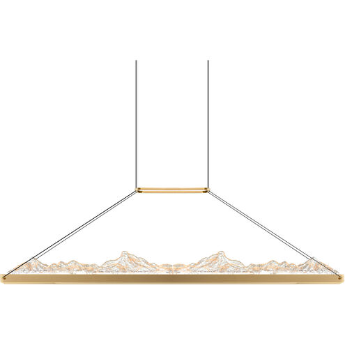 Himalayas LED 48 inch Brass Island/Pool Table Light Ceiling Light
