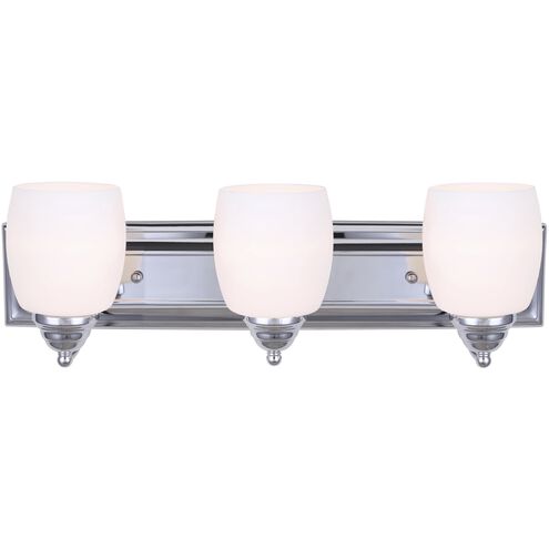 Madison 3 Light 24 inch Chrome Vanity Light Wall Light