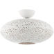 Charlton 1 Light 16 inch White with Brushed Nickel Accents Semi Flush Ceiling Light
