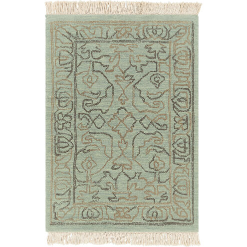 Wilmington 36 X 24 inch Dusty Sage Rug in 2 x 3, Rectangle