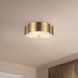 Alora Mood Adella 3 Light 14.13 inch Brushed Gold Flush Mount Ceiling Light