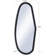 Cameron 47.25 X 19.88 inch Clear and Matte Black Wall Mirror