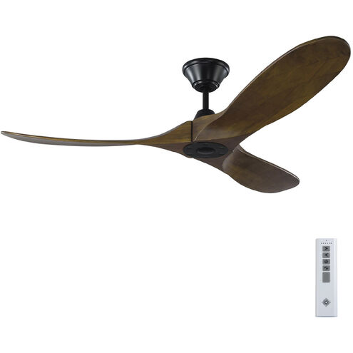 Maverick 52 inch Matte Black with Dark Walnut Blades Ceiling Fan