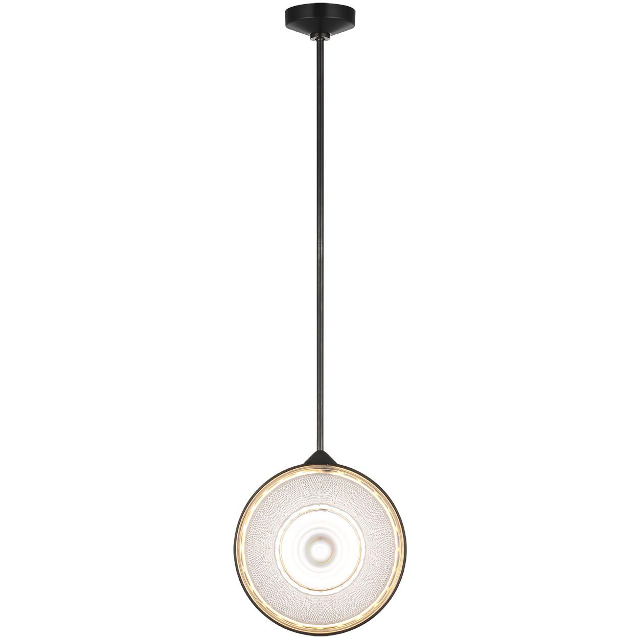 Waterford Copper Coast LED 15 inch Bronze Karo and Olive Cut Pendant Ceiling Light