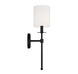 Traditional 1 Light 5 inch Matte Black Wall Sconce Wall Light
