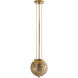 Tapio 1 Light 10 inch Vintage Brass Pendant Ceiling Light, Small