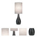 Quatro 17 inch 40 watt Brushed Dark Bronze Table Lamp Portable Light