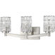 Aubrey 3 Light 22.5 inch Brushed Nickel Vanity Wall Light
