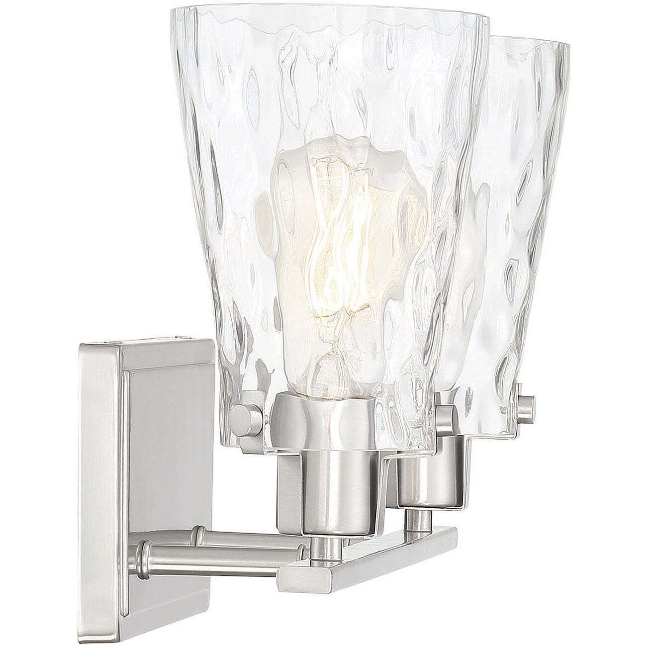 Vaughan 2 Light 14.25 inch Satin Nickel Bathroom Vanity Light Wall Light