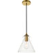 Gwynedd 1 Light 8 inch Brass Pendant Ceiling Light