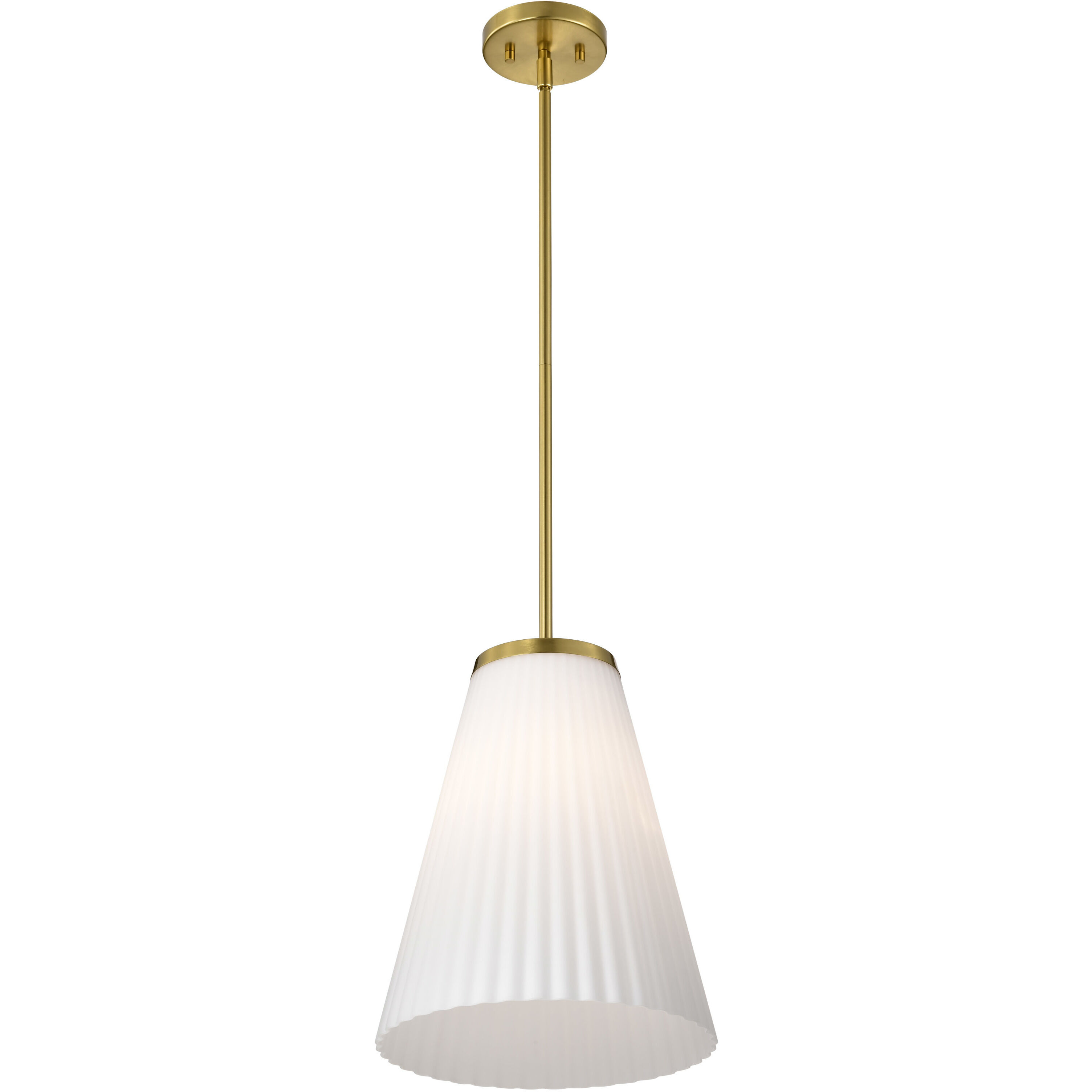 Royale 12 inch Burnished Brass Pendant Ceiling Light