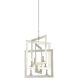 Middleton 8 Light 20 inch Contemporary Silver Leaf Chandelier Ceiling Light, Small