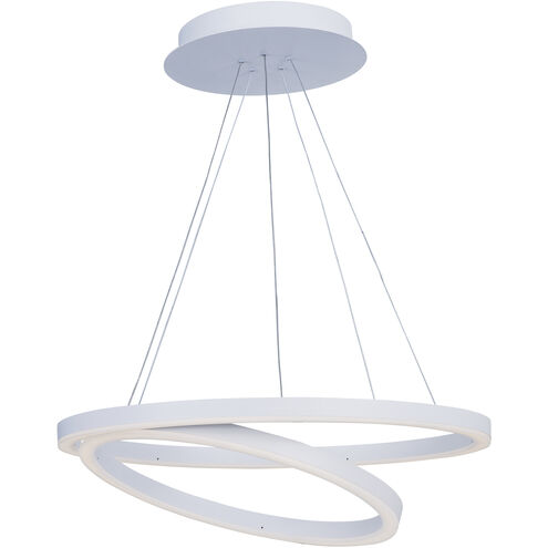 Cirque LED 23.75 inch Matte White Single Pendant Ceiling Light