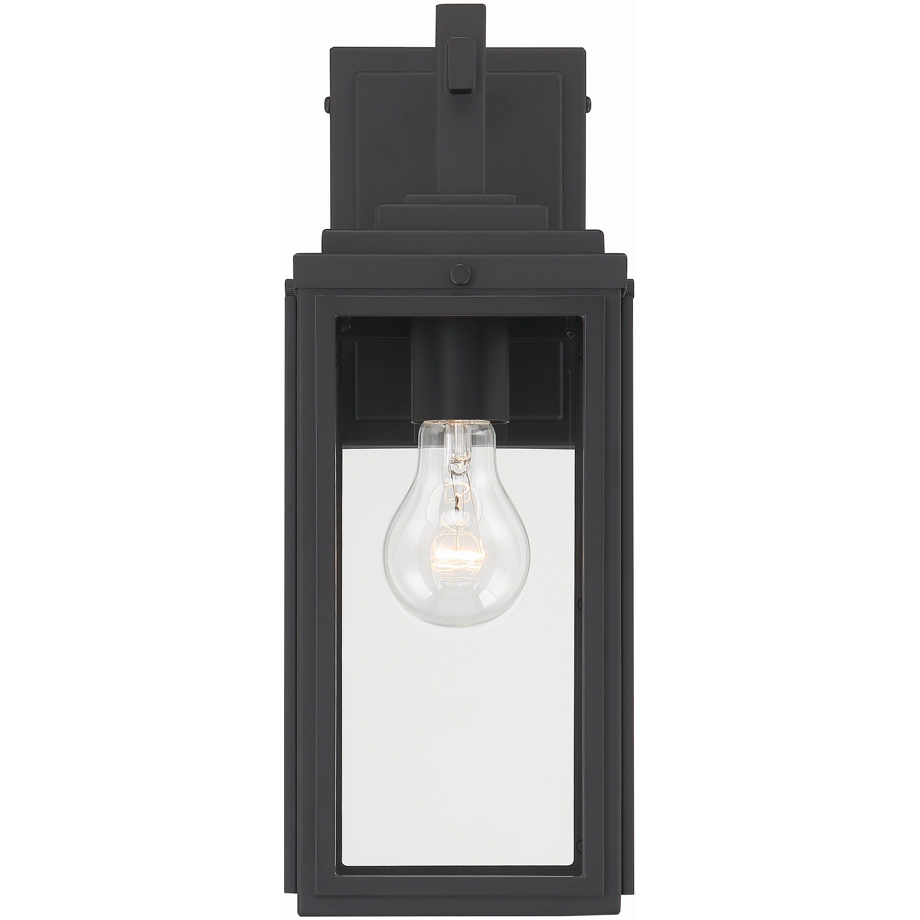 Byron 1 Light 14 inch Matte Black Outdoor Sconce