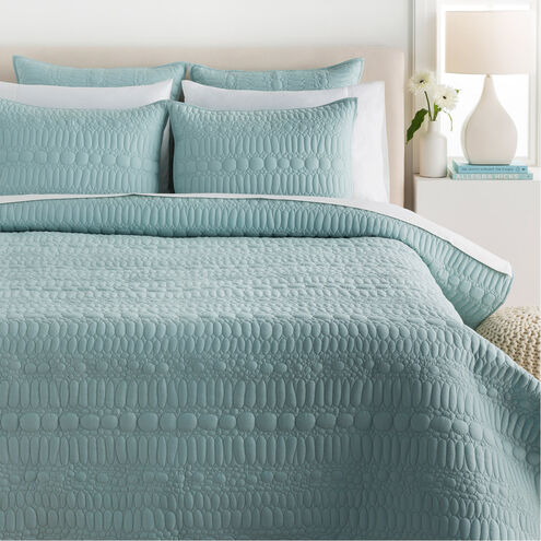 Pebble 92 X 88 inch Aqua Quilt, Full/Queen