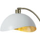 Luna Bella 25 inch 9 watt Weathered Brass and White Table Lamp Portable Light
