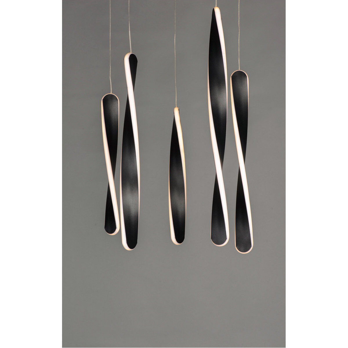 Pirouette LED 16 inch Black Multi-Light Pendant Ceiling Light