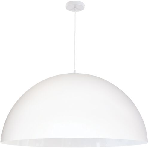 Ofelia LED 31.5 inch Matte White Pendant Ceiling Light, Dome