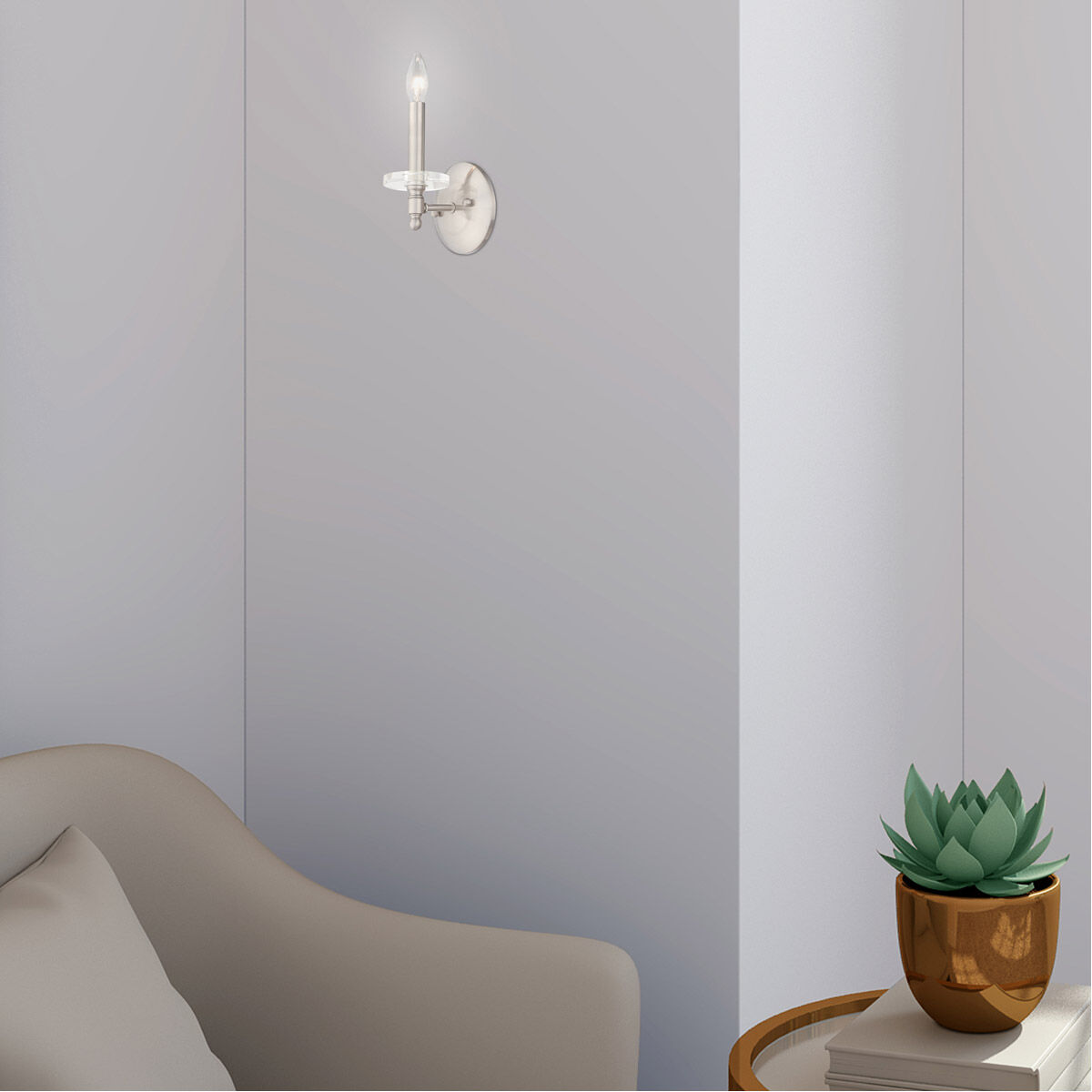 Bennington 1 Light 5 inch Brushed Nickel Wall Sconce Wall Light